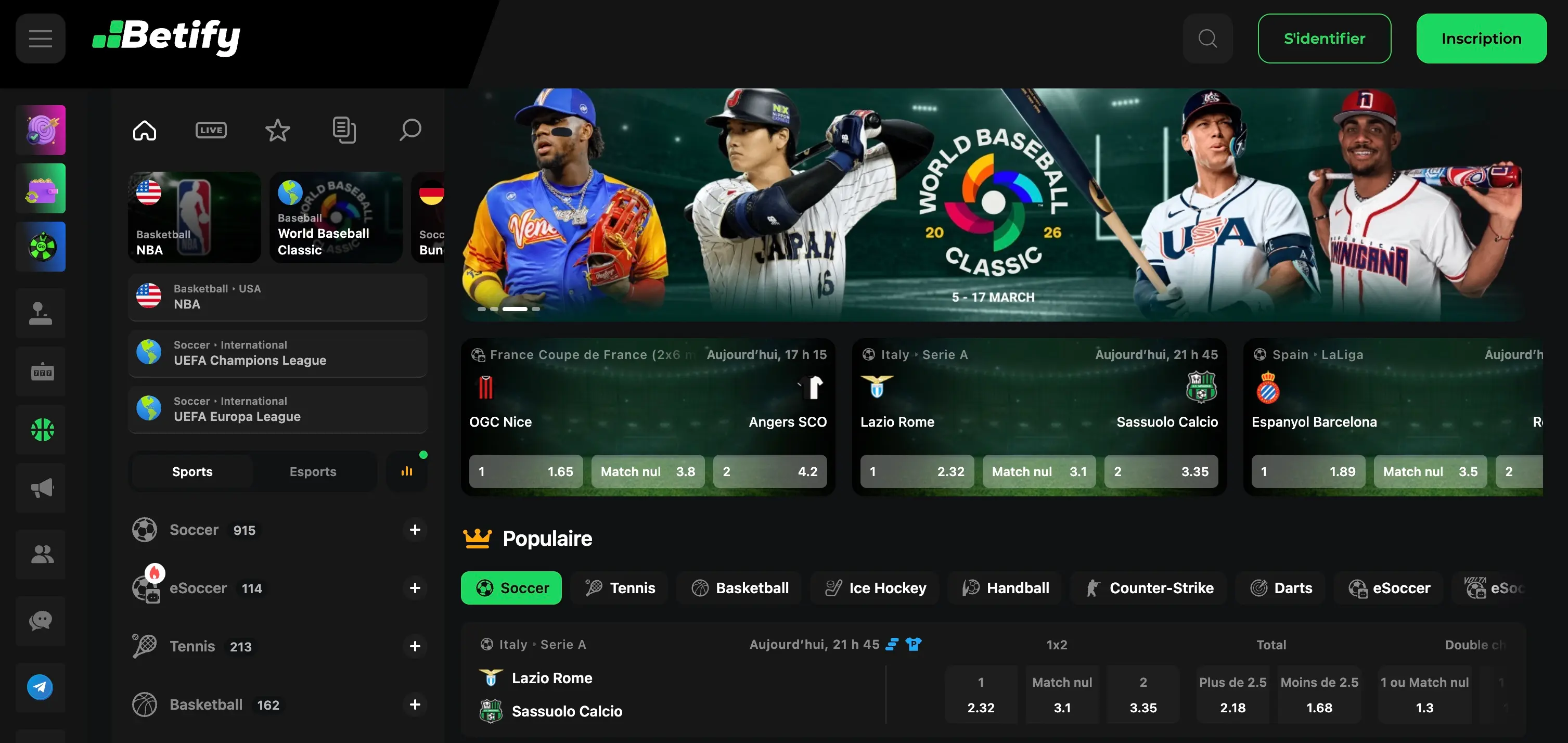betify paris sportif